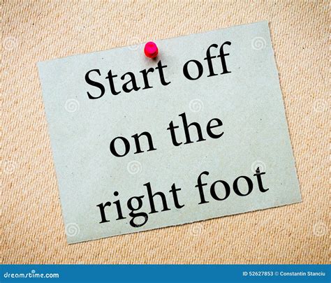 Start Off Right .
